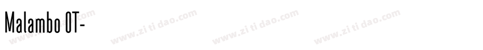 Malambo OT字体转换